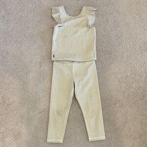 Polo by Ralph Lauren Yellow and Purple Polka Dot Shirt